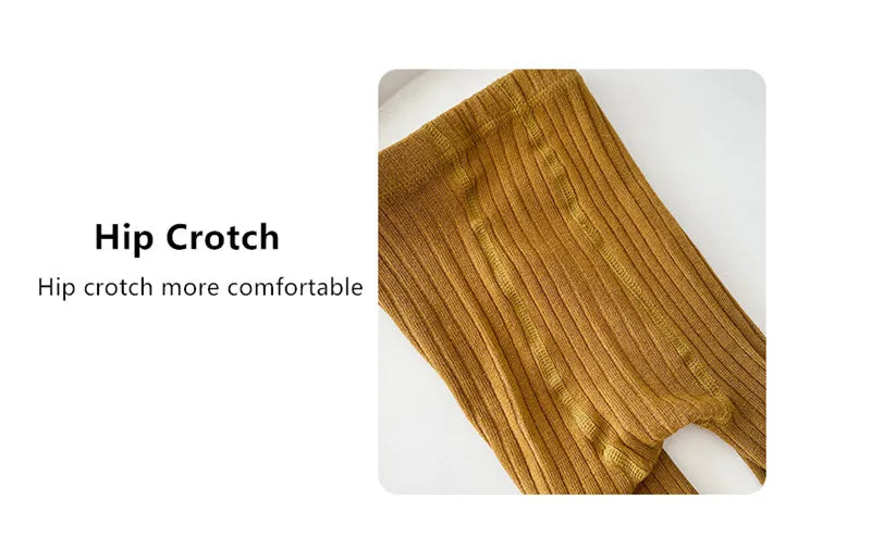 Baby cotton stretch leggings fabric texture closeup