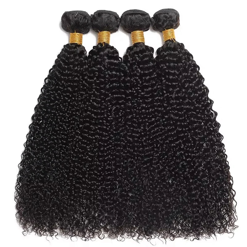 Jerry curly human hair bundles worn styled
