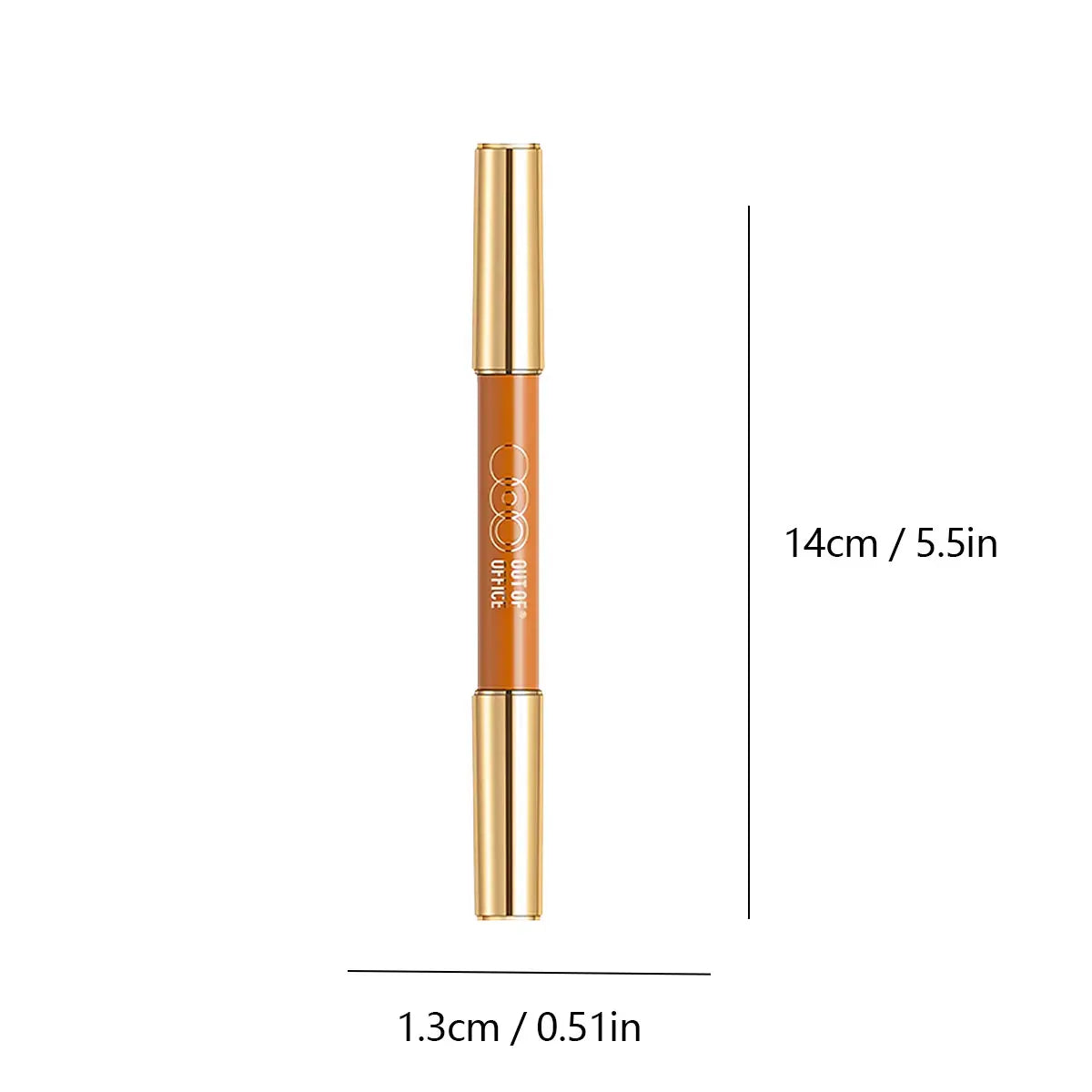 Contour & highlight duo pencil swatch on skin