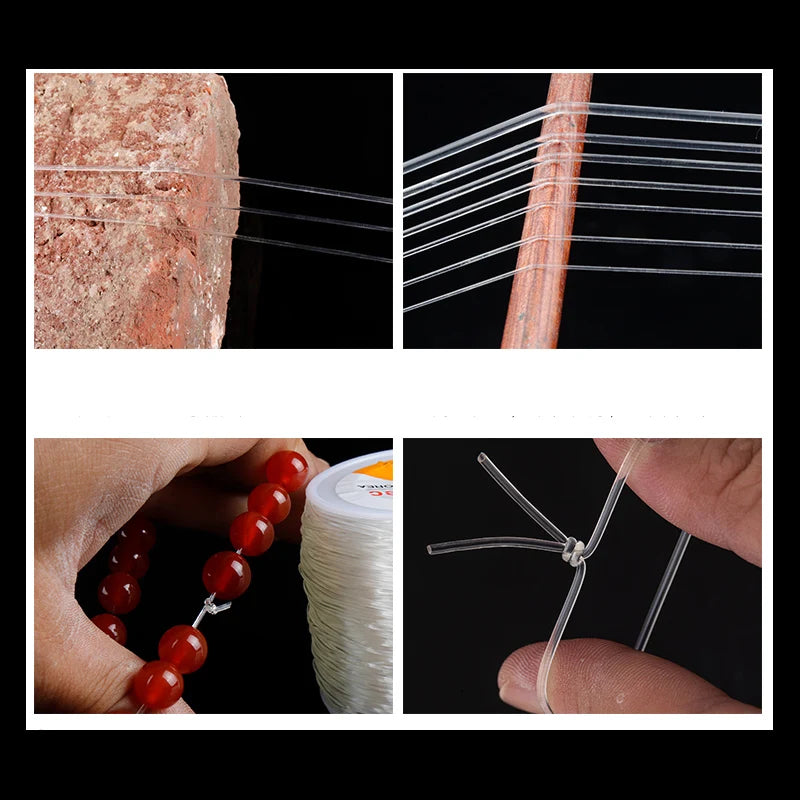 Elastic beading thread used in bracelet
