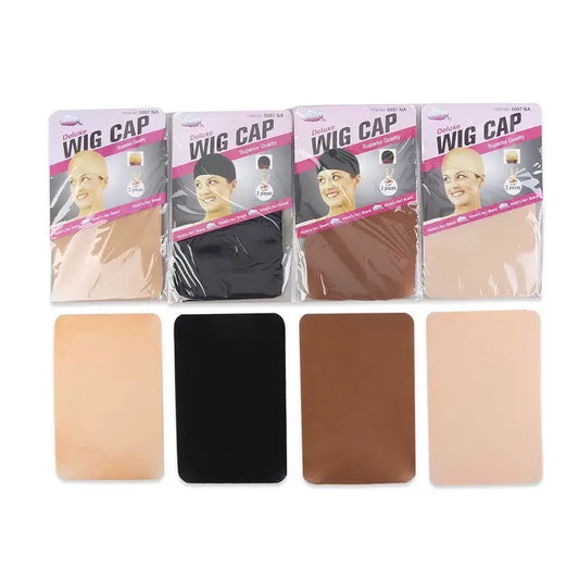 Nylon wig cap worn on model