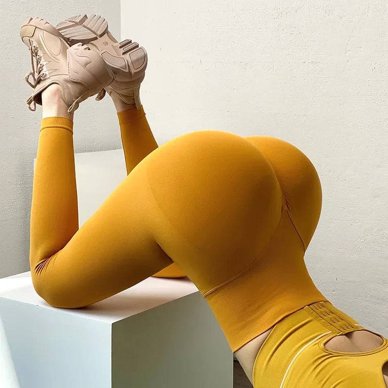 Butt Lifting Yoga Leggings High Waist Seamless Tights
