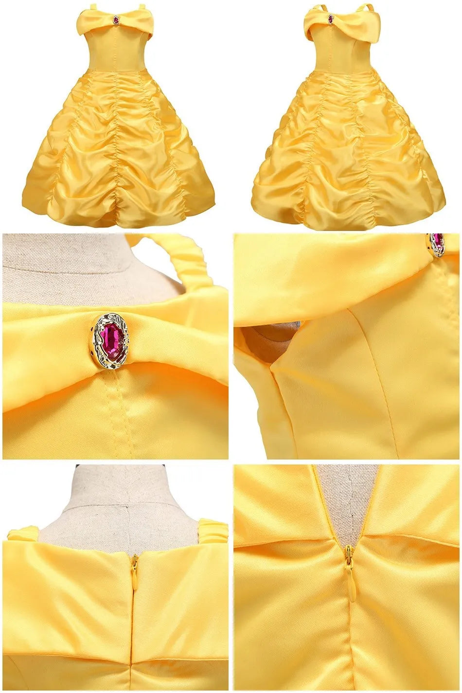 Kids princess cosplay dress worn by child model