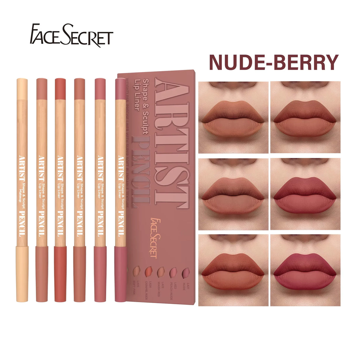 Precision lip liner pencil sketch roast shade