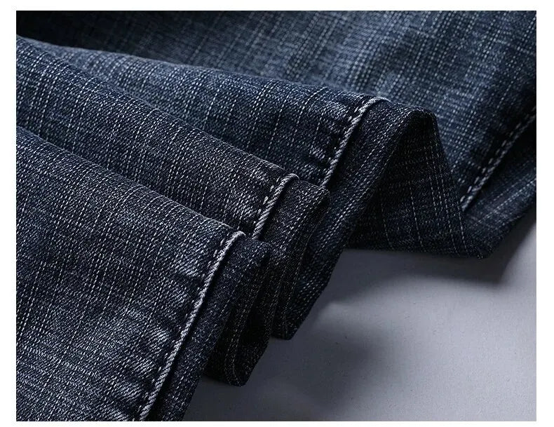 Stretch straight jeans front view sky blue