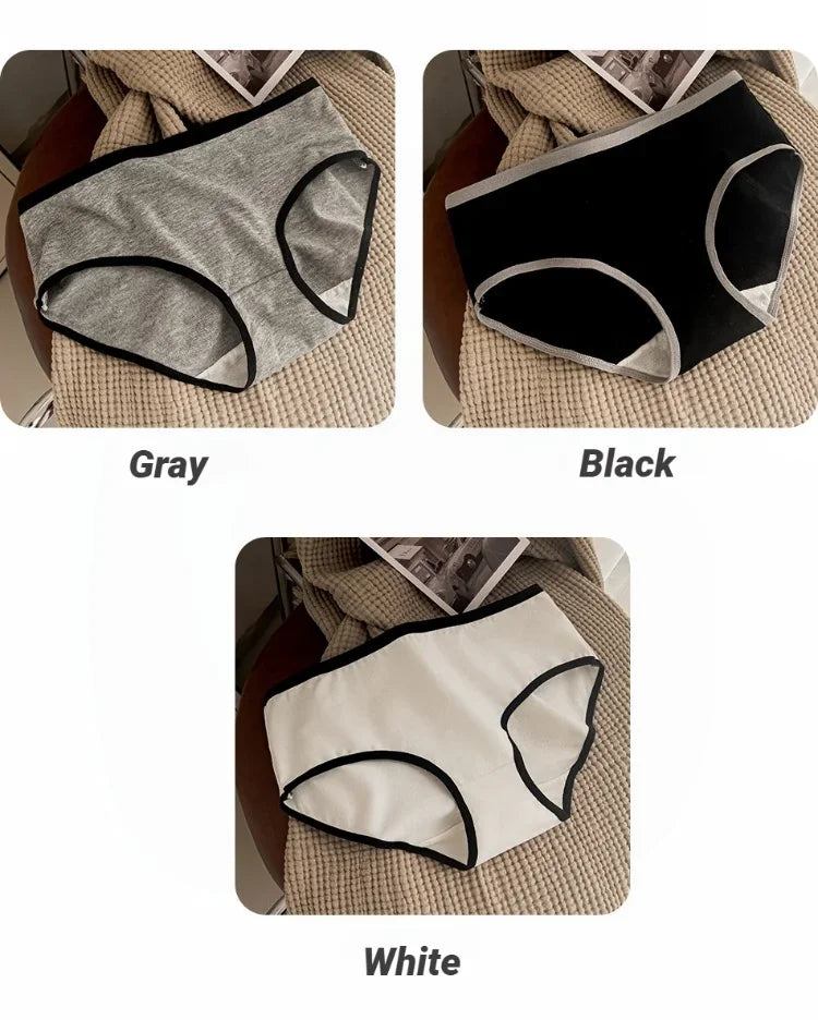 Women's cotton underwear worn model