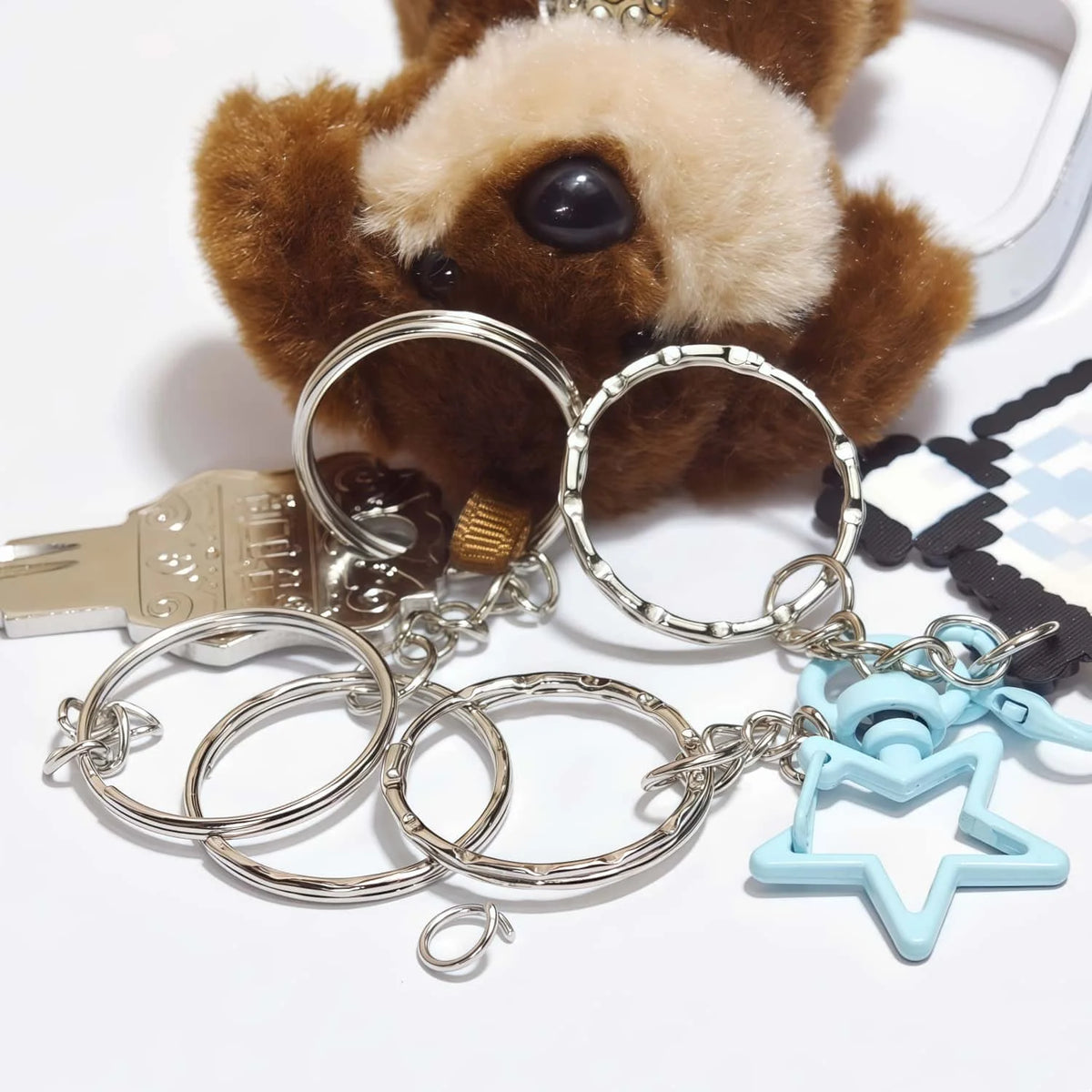 25mm metal ring buckles attached to bag hardware