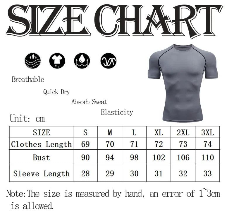 Compression training tee front view