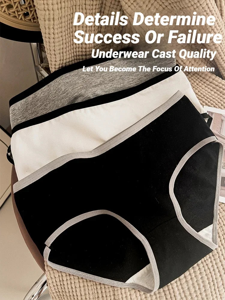 Women's cotton underwear worn model