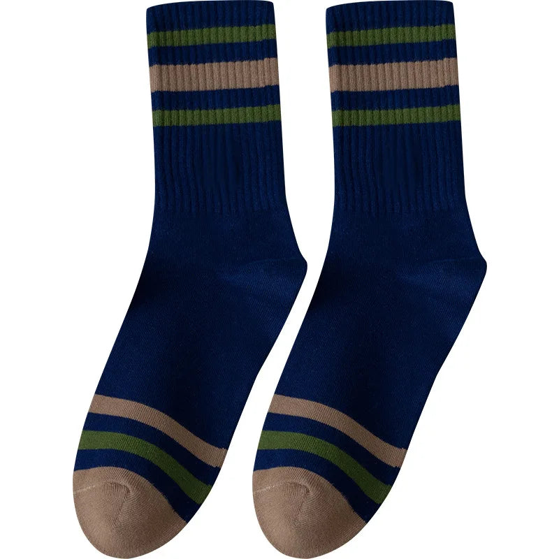 Men's striped socks 5-pack in colorful designs | Sānvivá
