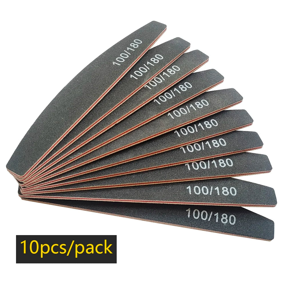 Nail file buffer set worn in use
