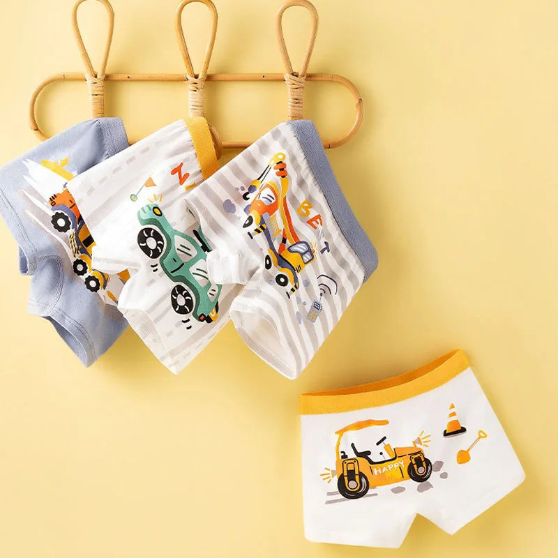 Boys cotton boxer briefs fabric texture closeup