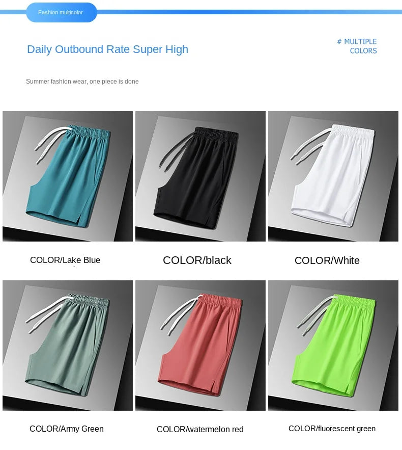 Quick-dry running shorts black color option