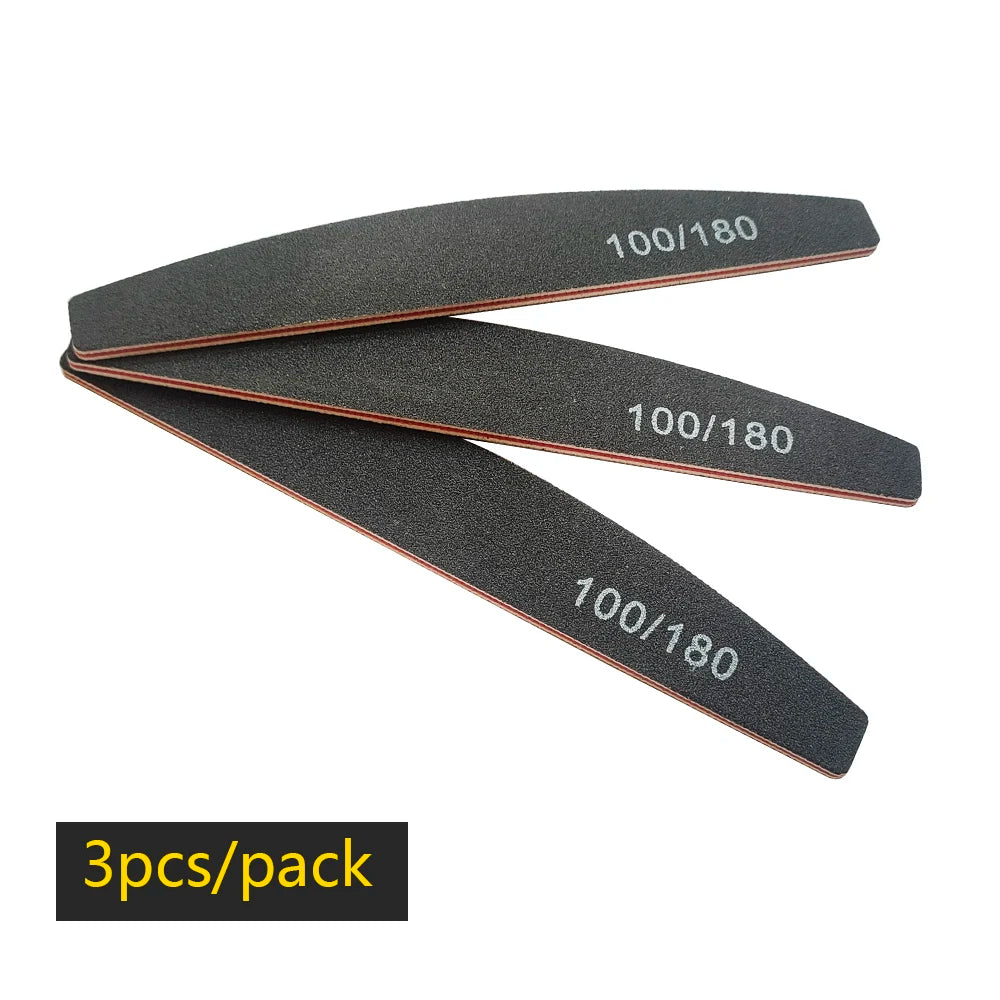 Nail file buffer set worn in use