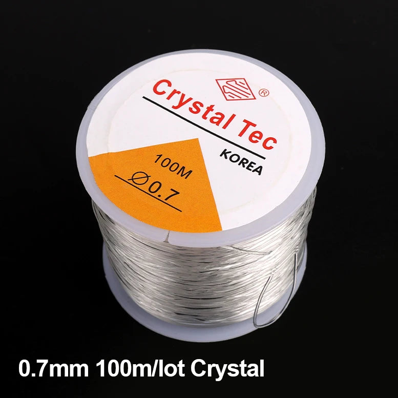 Elastic beading thread used in bracelet