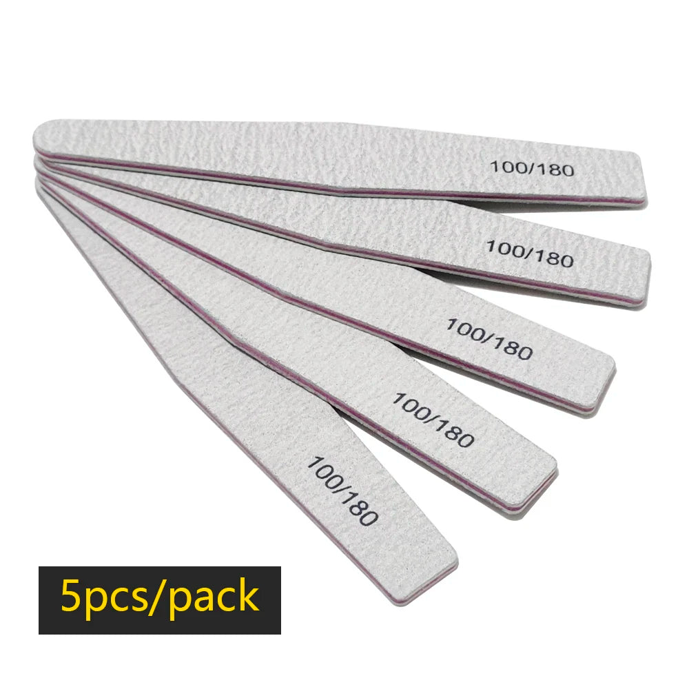Nail file buffer set worn in use
