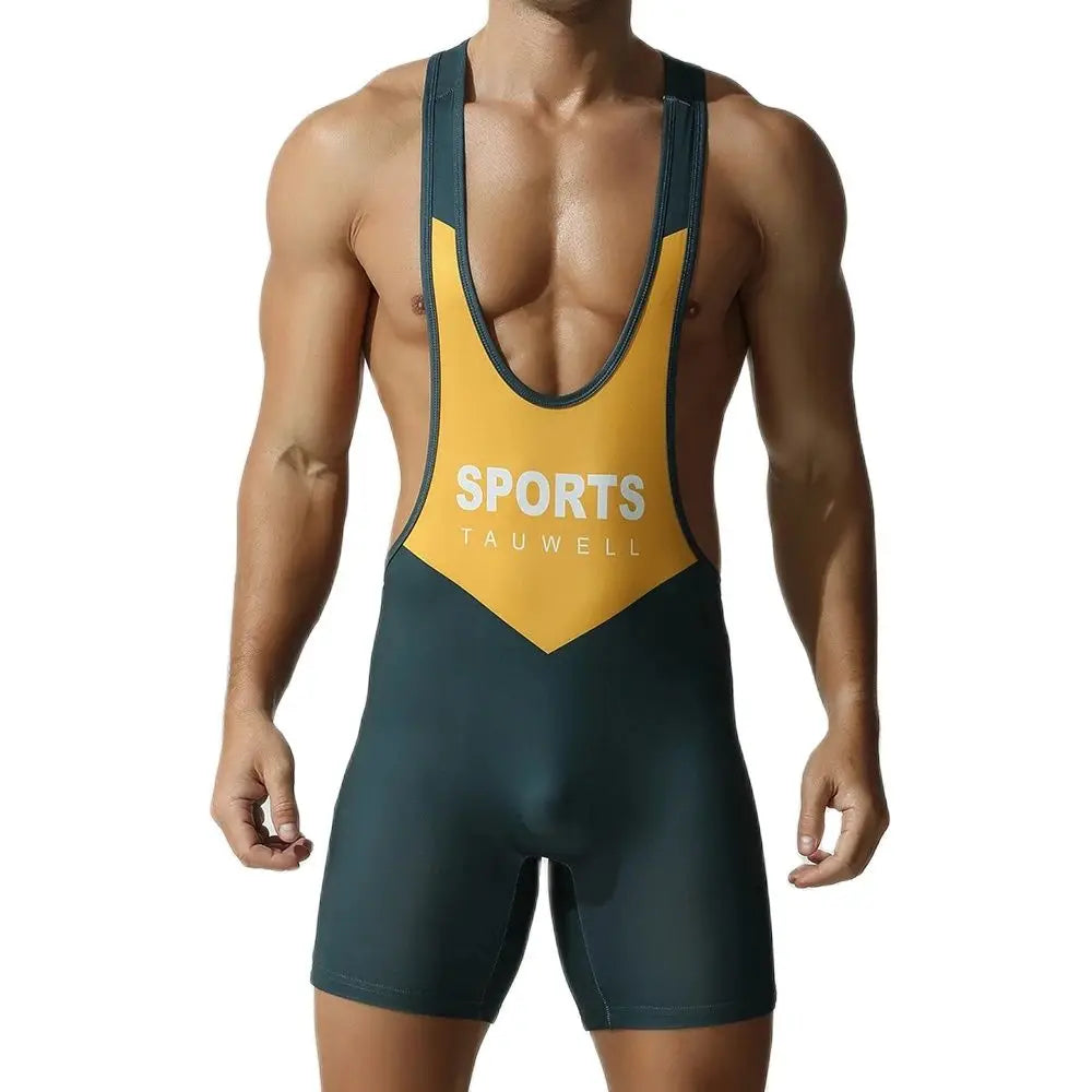 Seamless gym bodysuit worn during workout