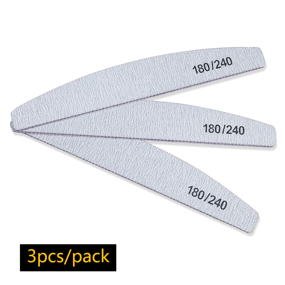 Nail file buffer set worn in use