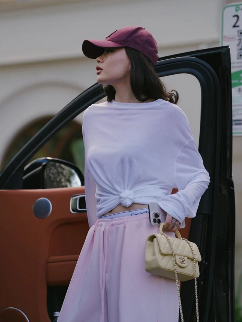 Women's Soft Knit Long Sleeve Tee pink