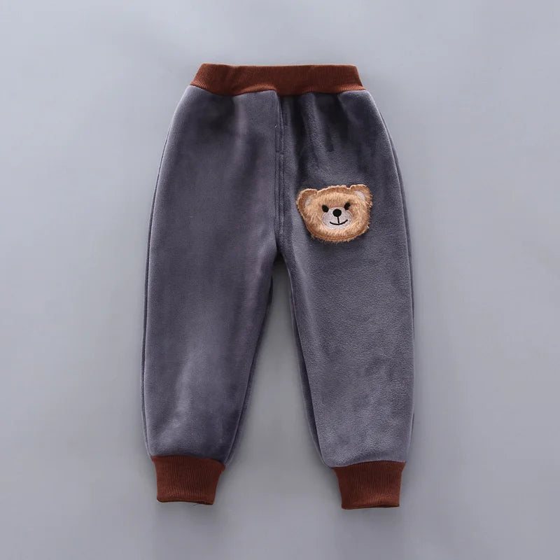 Kids hooded bear sweater set bear ear hood detail