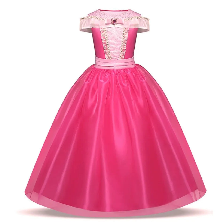 Kids princess cosplay dress worn by child model