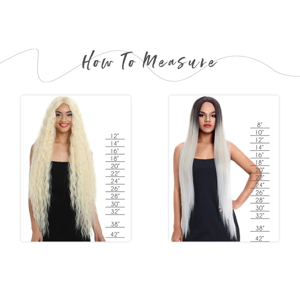 Straight synthetic hair bundle worn styled