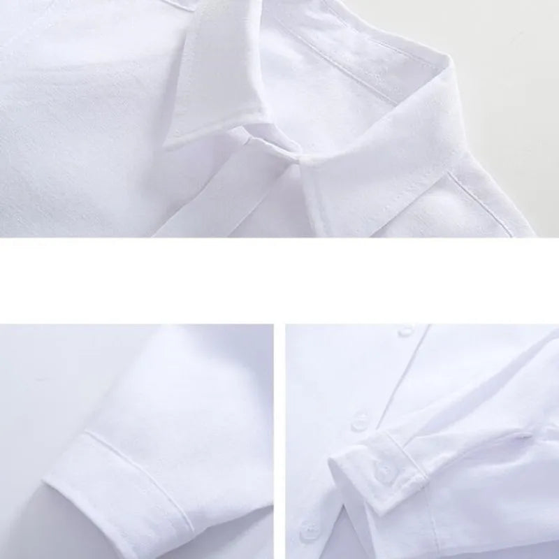 Boys school uniform shirt fabric close-up
