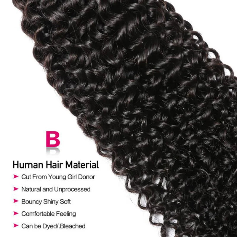 Jerry curly human hair bundles worn styled