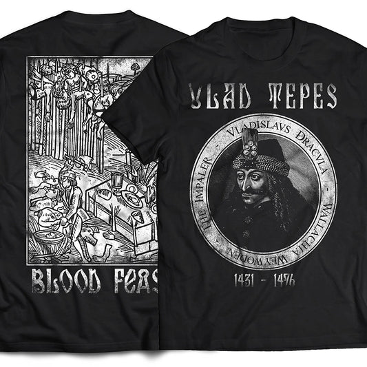 Vampire graphic t-shirt worn casual outfit