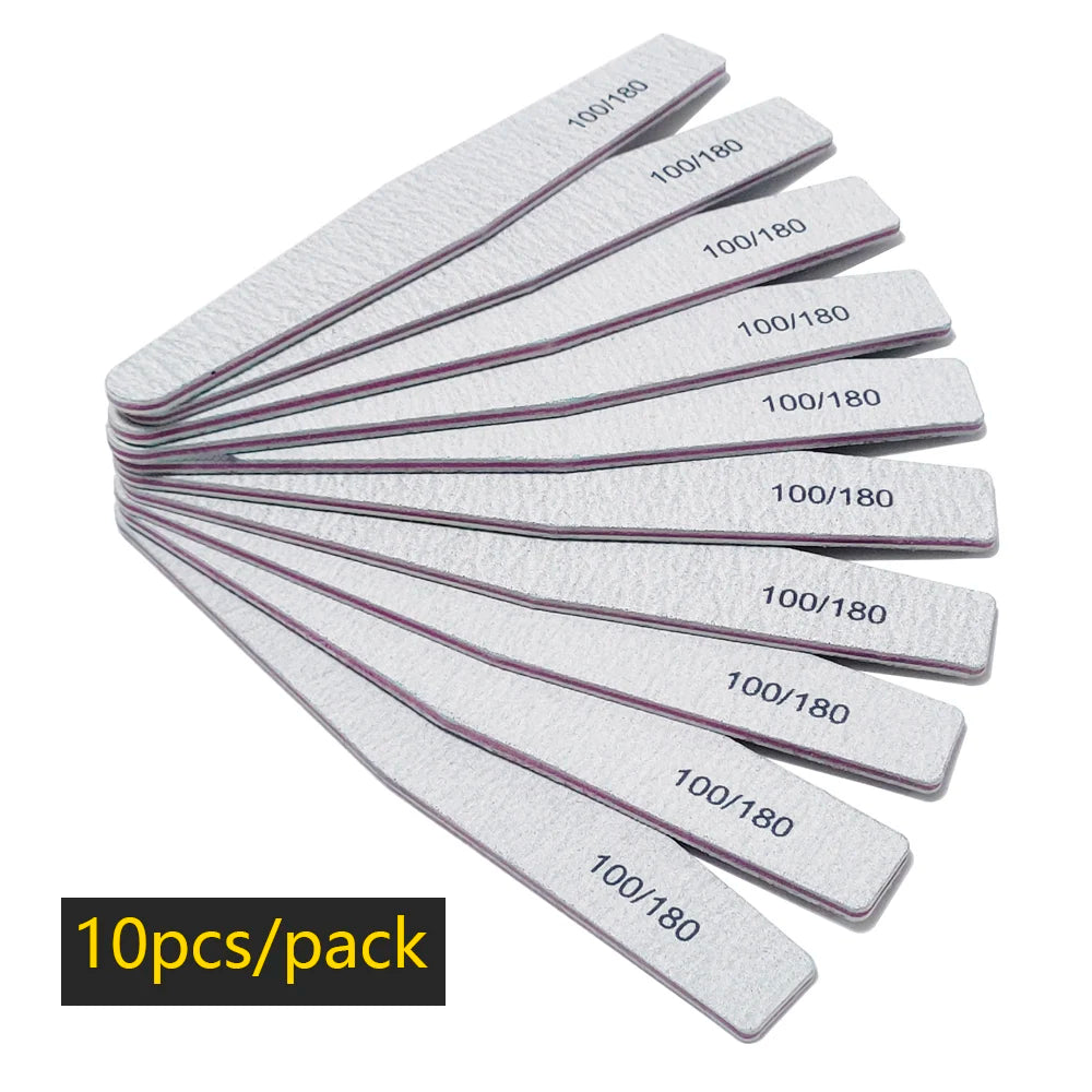 Nail file buffer set worn in use