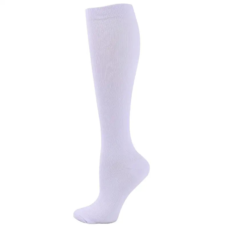 Compression support socks worn on legs