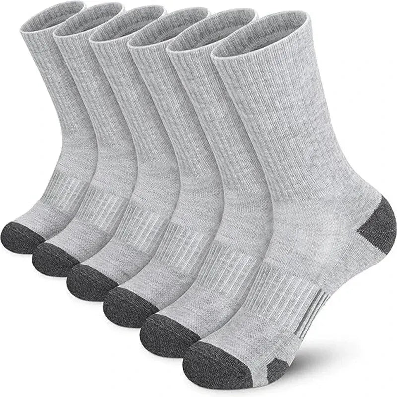 Men's athletic grip socks multi-pack worn during sports