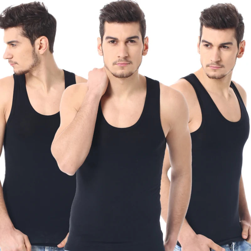 Men's Cotton Sleeveless Vest | Sānvivá