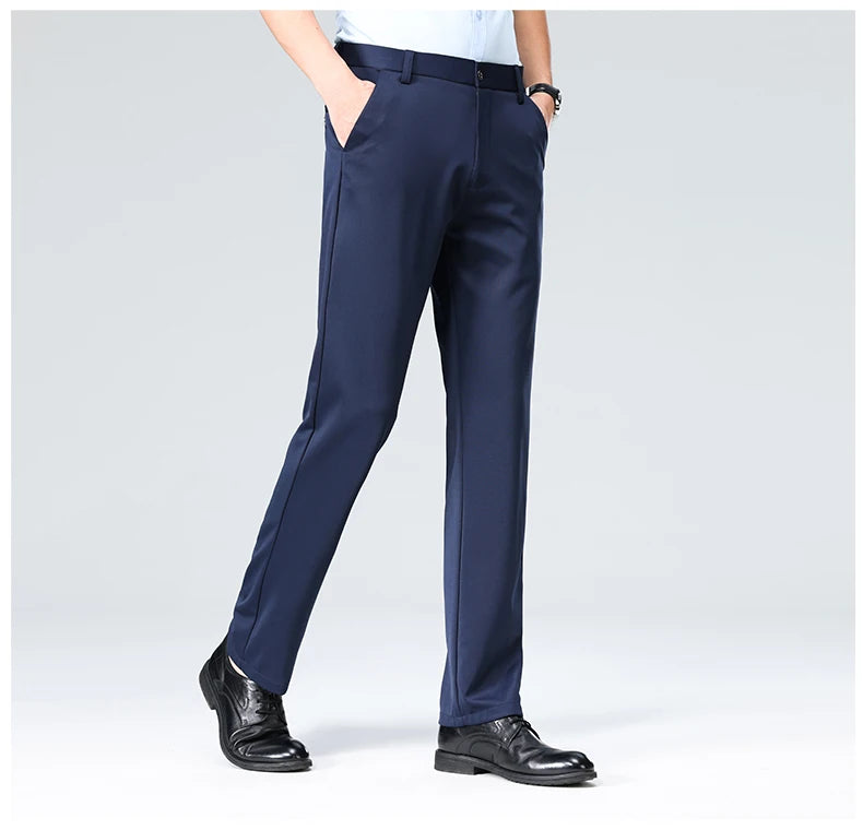 Business casual pants front view khaki
