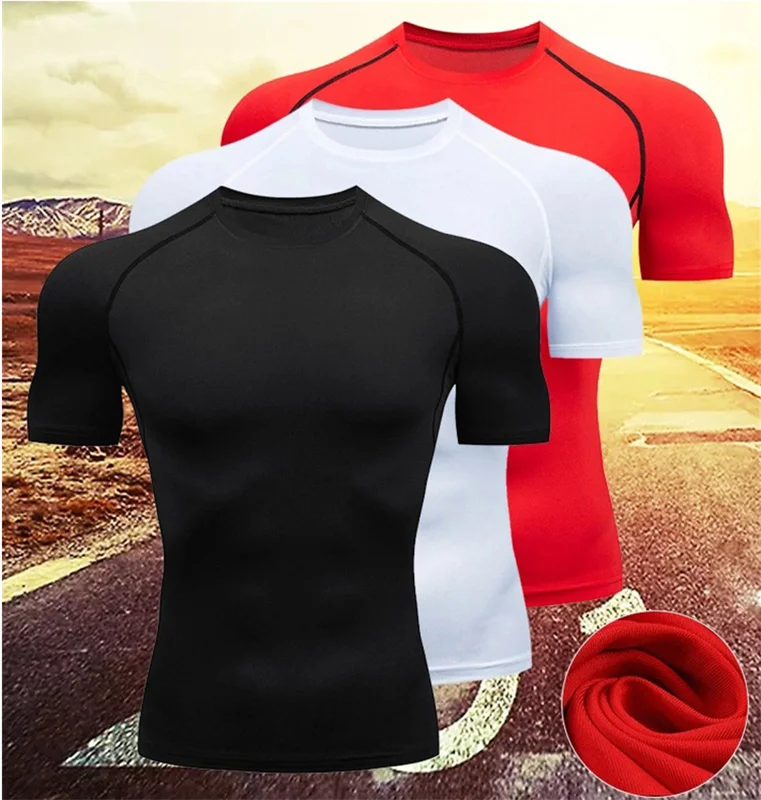 Compression training tee front view