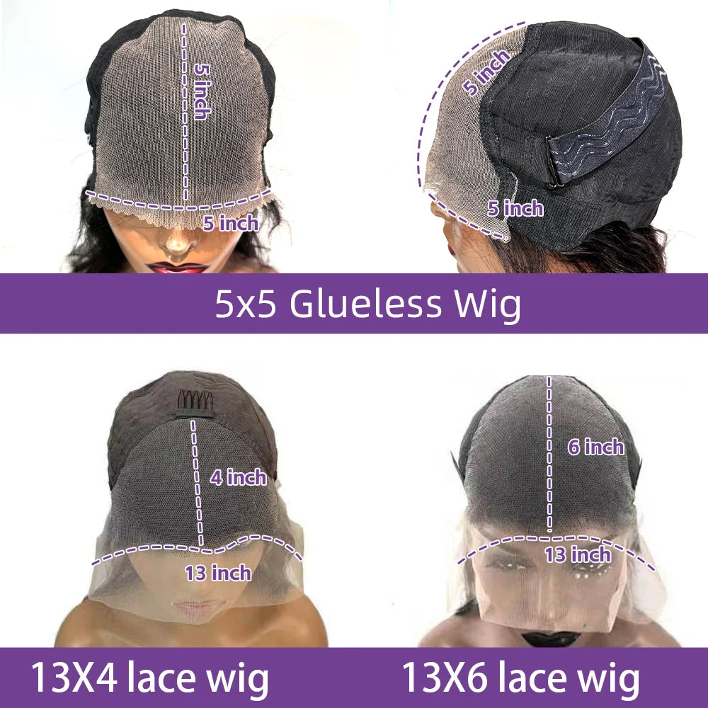 Burmese curly hd lace wig worn on model