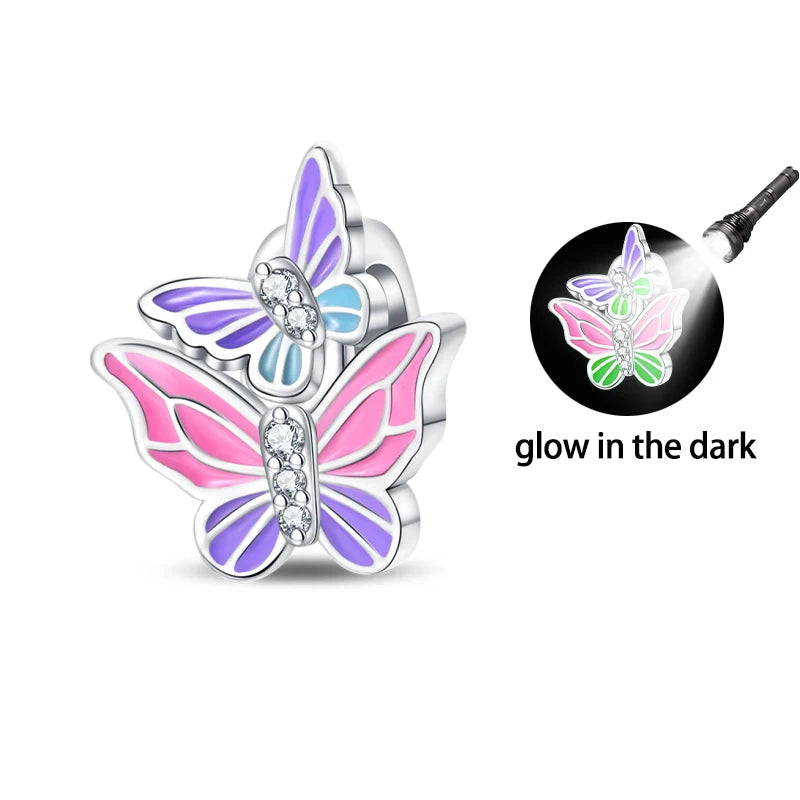 Butterfly Charm Beads – Zircon Bracelet-Compatible Charms