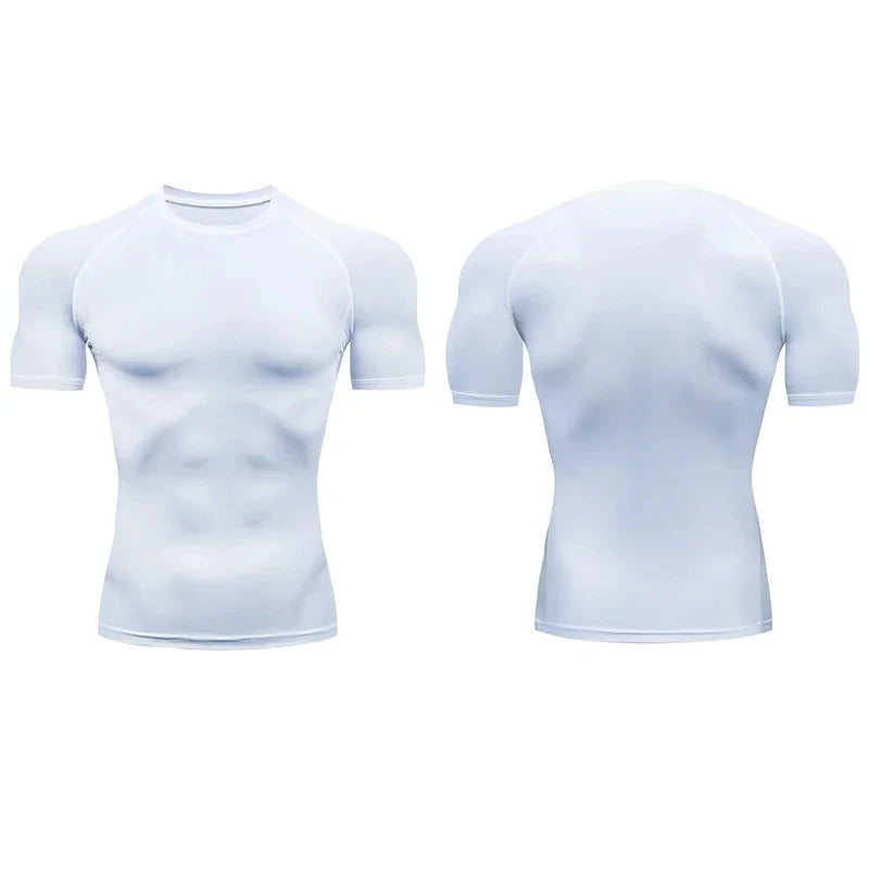 Compression training tee front view