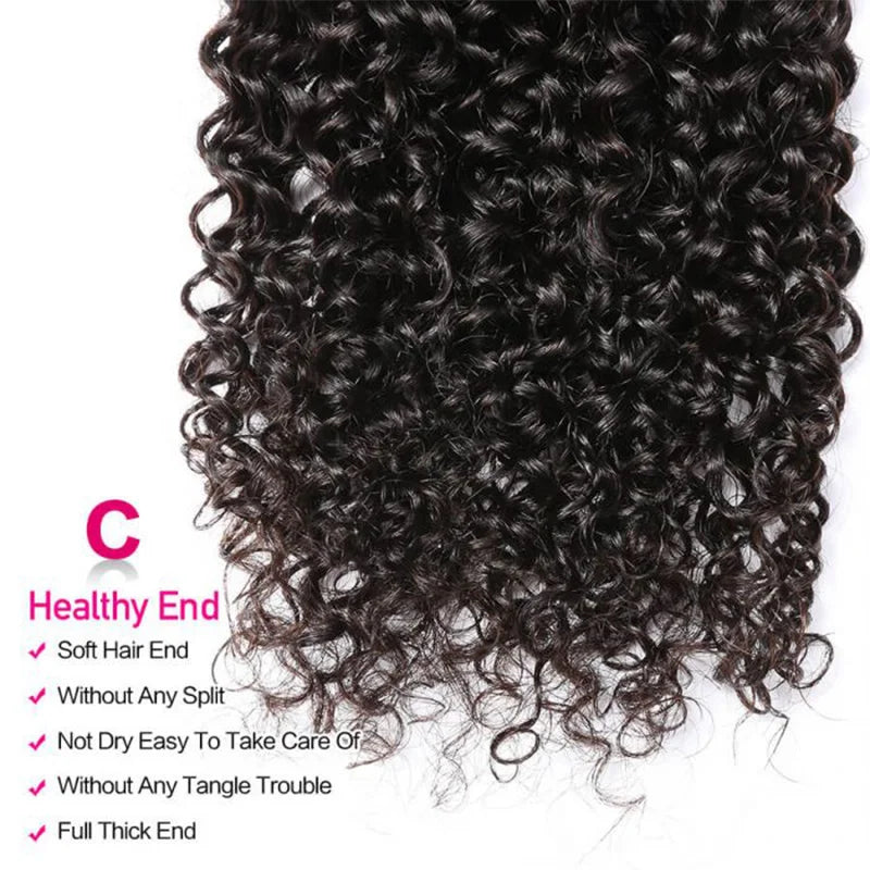 Jerry curly human hair bundles worn styled