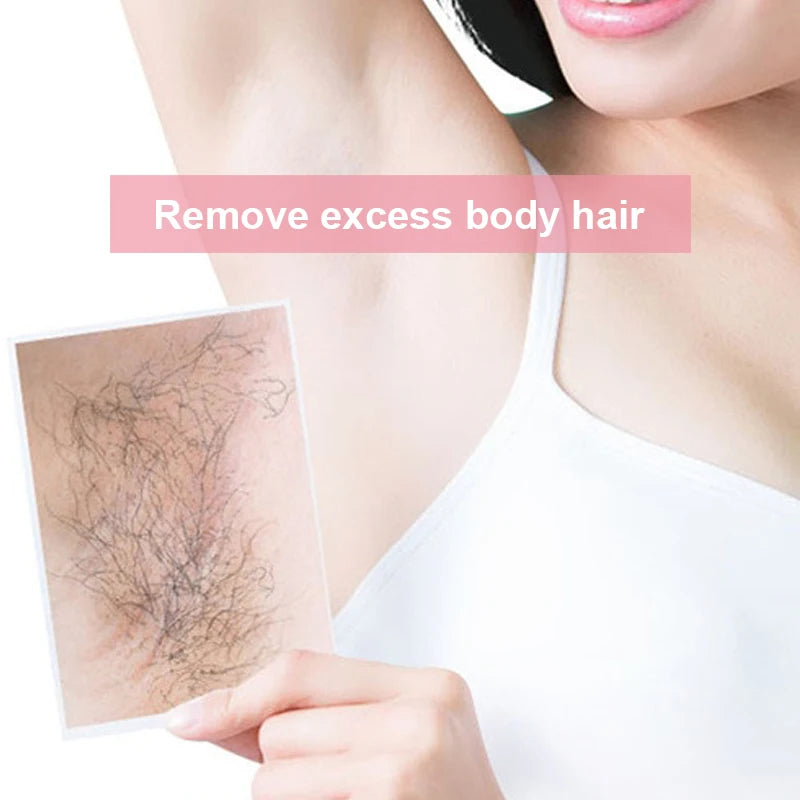 Crystal Hair Eraser Physical Epilator shown in use for hair removal on underarm area.