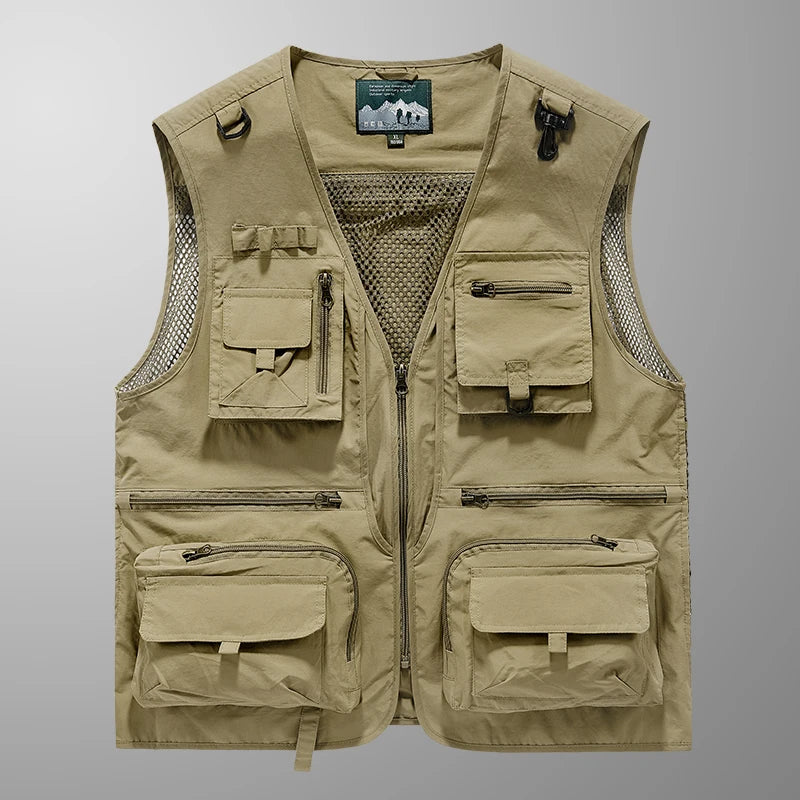 Versatile fashion vest front view orange