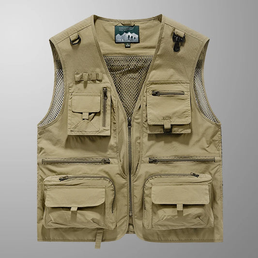 Versatile fashion vest front view orange