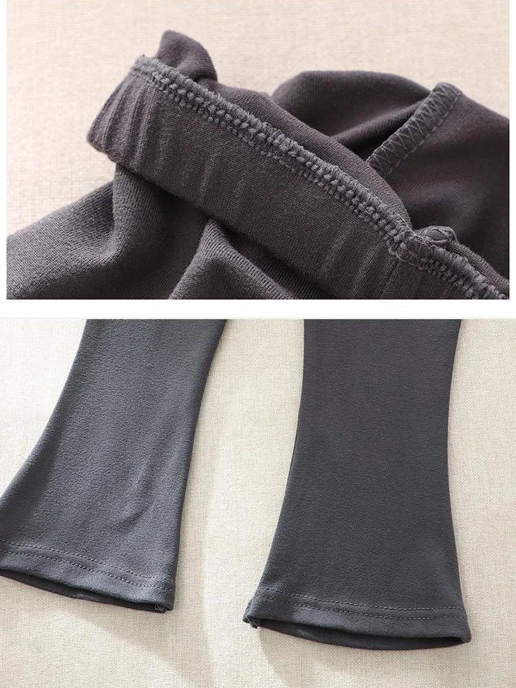 Girls flared leggings worn by child