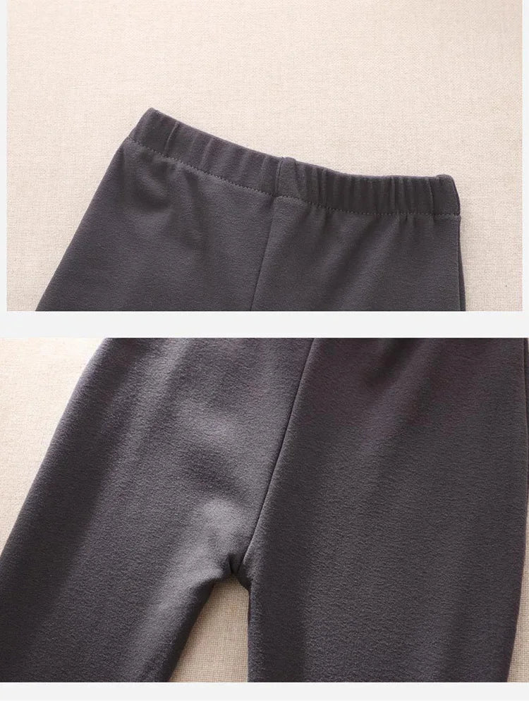 Girls flared leggings worn by child