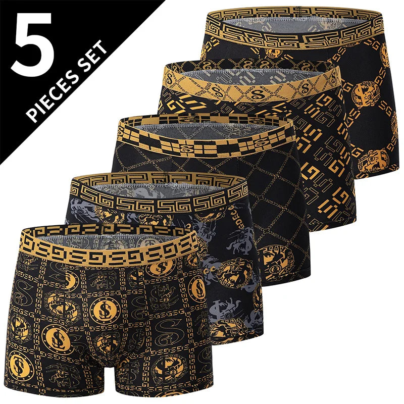 Printed boxers multi-pack front view
