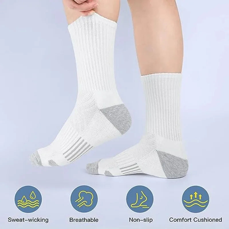 Men's athletic grip socks multi-pack worn during sports