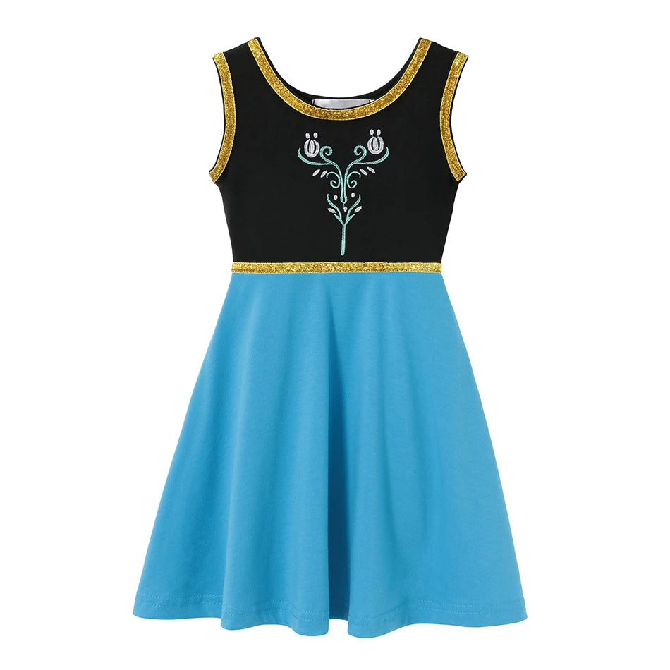 Girls princess cosplay dress embellishment detail