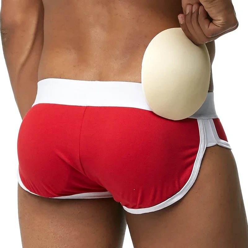 Men's padded boxer shorts with removable butt-enhancing pads | Sānvivá