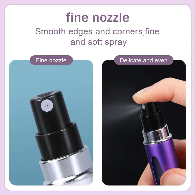 Refillable perfume atomizer 4-pack full set view