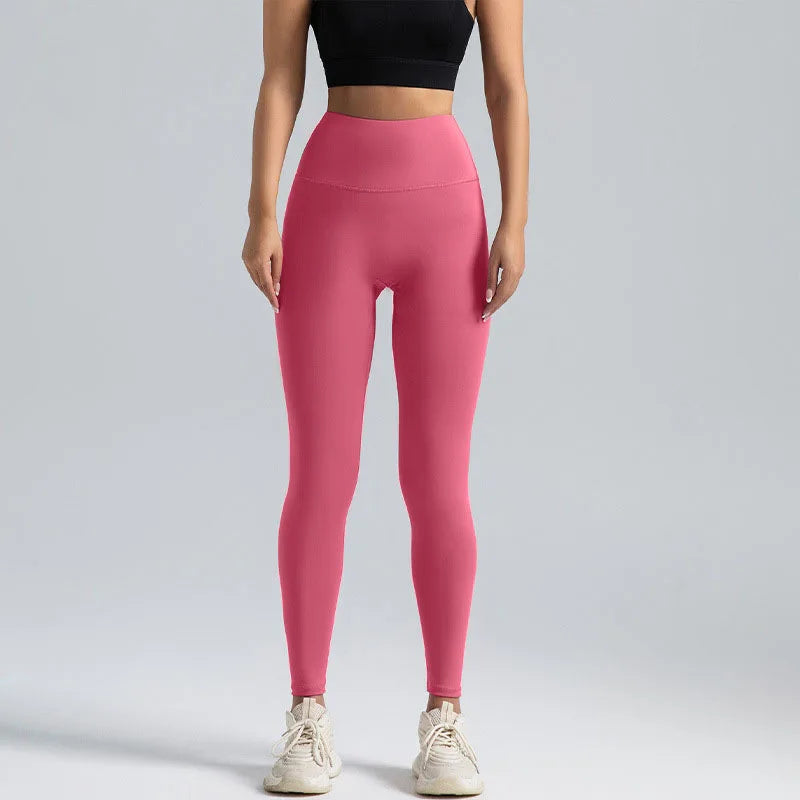  No t-line leggings pink front view